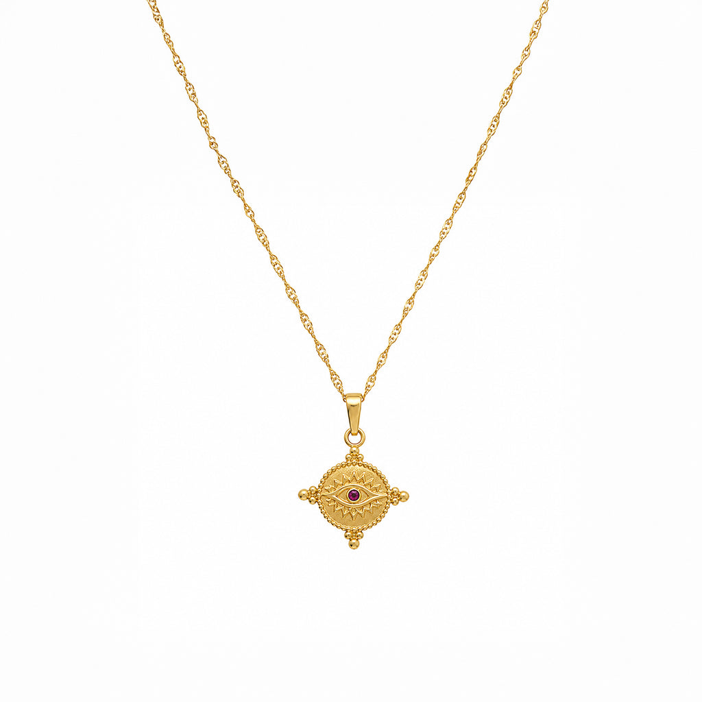 EVIL EYE HALO NECKLACE