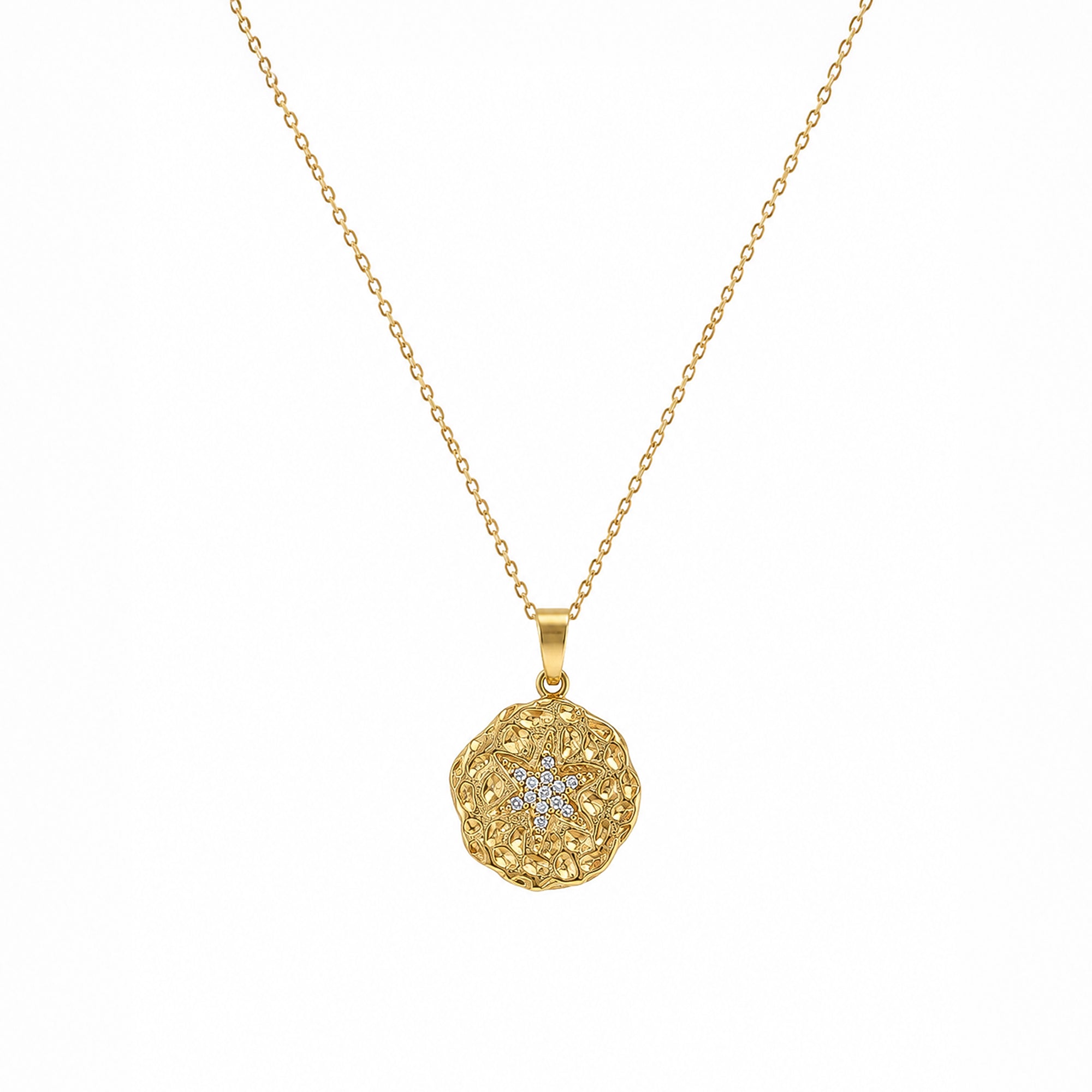 STARBUST MADELLION NECKLACE